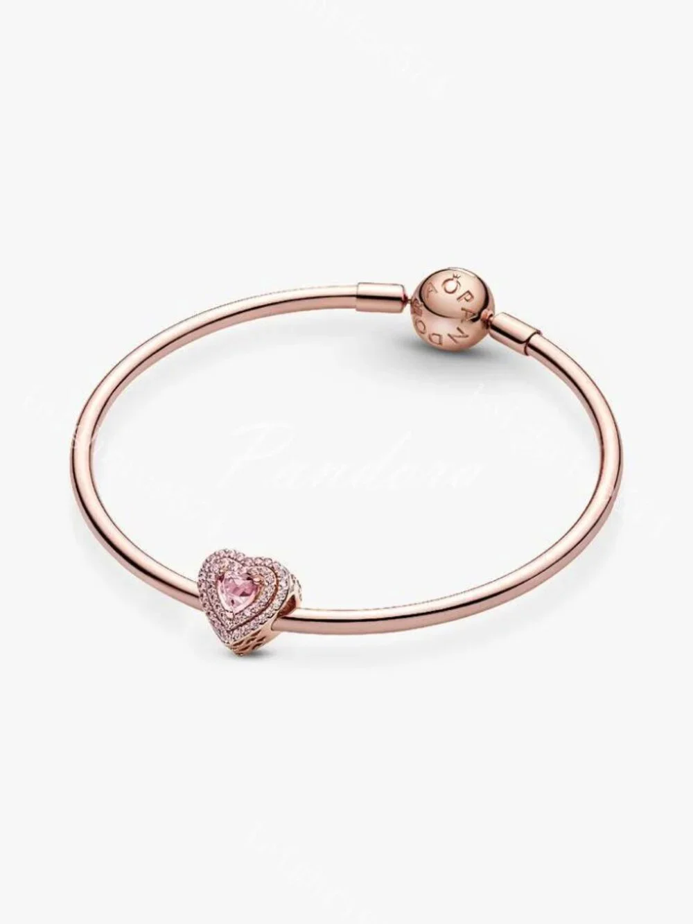 Pandora Sparkling Levelled Heart Charm